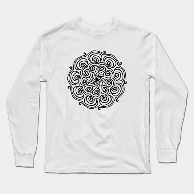 Simple Mandala Long Sleeve T-Shirt by MiNuRa